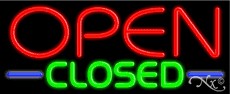 Open Closed Business Neon Sign