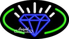 Diamonds Logo Flashing Neon Sign