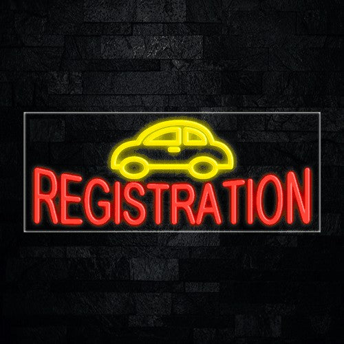 Auto Registration Flex-Led Sign