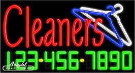 Cleaners Neon w/Phone #