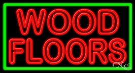 Wood Floors Business Neon Sign