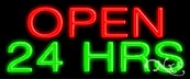 Open 24 Hrs Economic Neon Sign