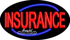 Insurance Flashing Neon Sign