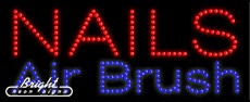Nails Airbrush LED Sign