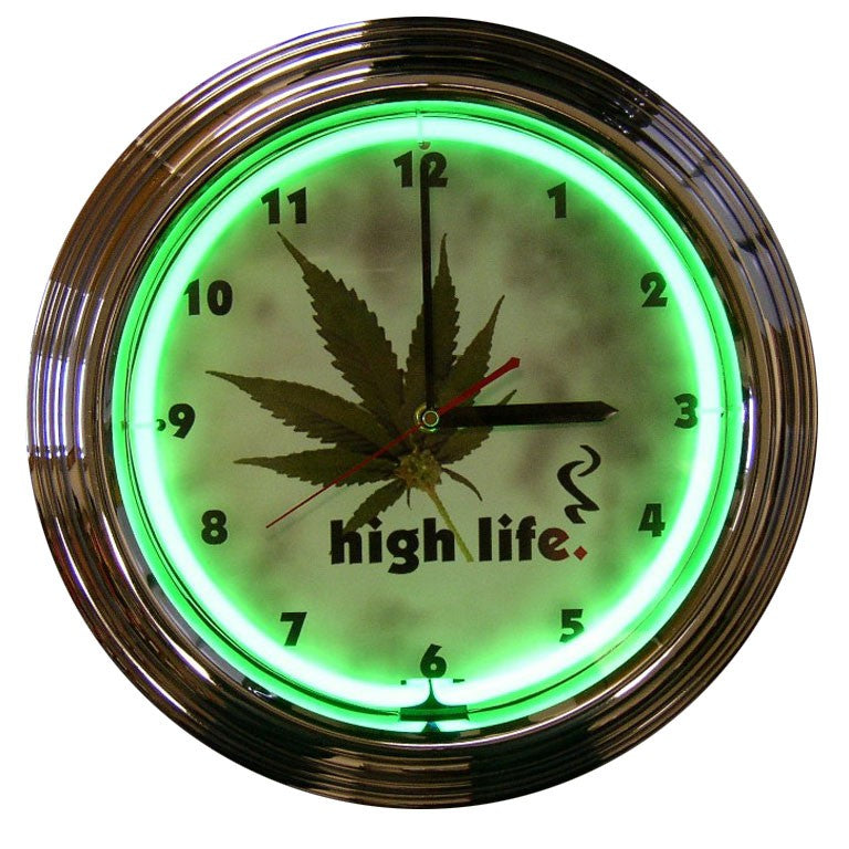 High Life Neon Clock