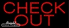Check Out LED Sign