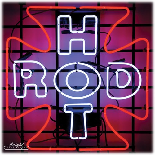 Hot Rod Iron Cross Neon Sign