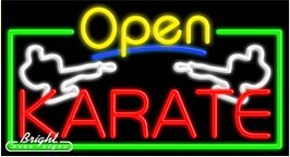 Karate Open Neon Sign
