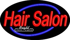 Hair Salon Flashing Neon Sign