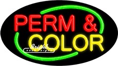 Perm Color Neon Sign