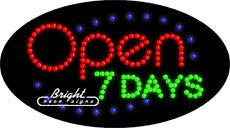 Open 7 Days LED Sign