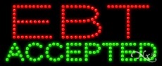 EBT Accepted LED Sign
