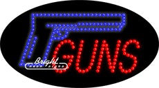 Guns LED Sign