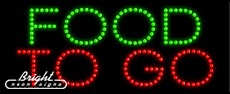 Food To Go LED Sign