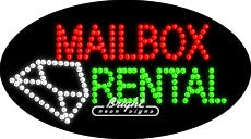 MailBox Rental LED Sign