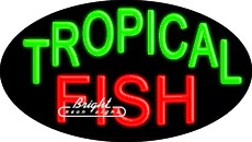 Tropical Fish Flashing Neon Sign