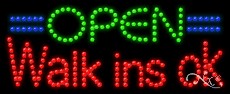 Open Walk ins ok LED Sign