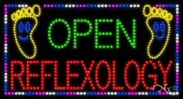 Open Reflexology LED Sign