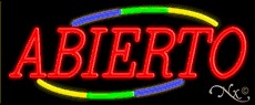 Abierto Business Neon Sign