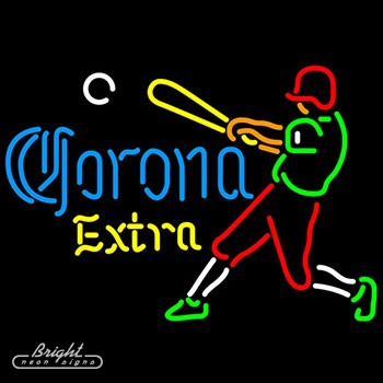 Corona Extra Baseball Neon Beer Sign