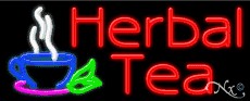 Herbal Tea Business Neon Sign