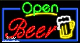 Beer Open Neon Sign