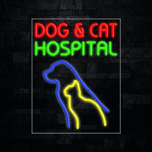 Dog & Cat Hospital Flex-Led Sign