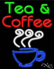 Tea & Coffee Business Neon Sign