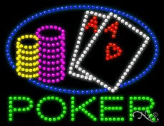Poker LED Sign