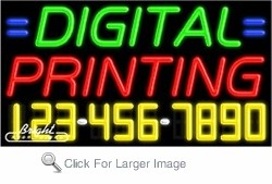 Digital Printing Neon Signs