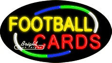 Football Cards Neon Sign