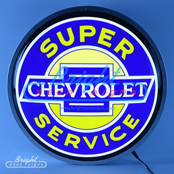 Chevy Super Service Backlit LED Sign