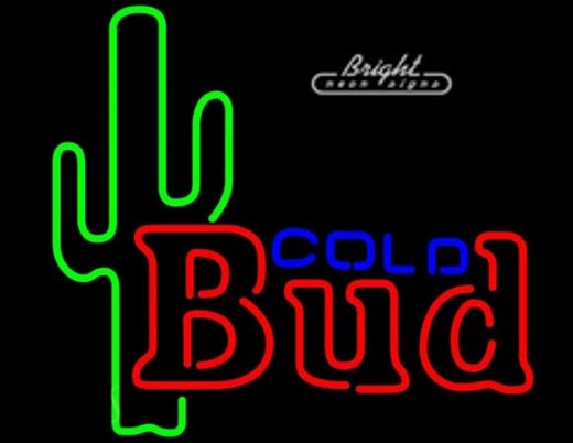 Budweiser Cactus Neon Sign