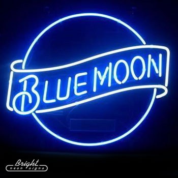 Blue Moon Neon Beer Sign