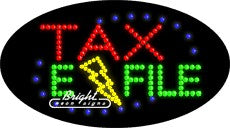 Tax E File LED Sign