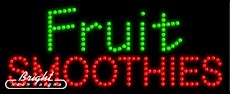 Fruit Smoothies LED Sign