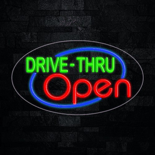Drive-Thru Open Flex-Led Sign