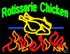 Rotisserie Chicken Business Neon Sign