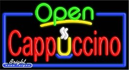 Cppuccino Open Neon Sign