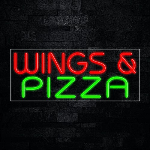 Wings & Pizza Flex-Led Sign