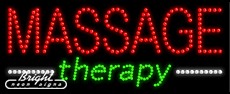 Massage Therapy LED Sign