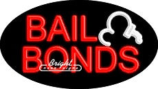 Bail Bonds Flashing Neon Sign