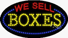 We Sell Boxes LED Sign
