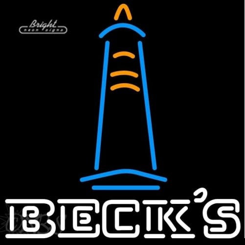 Becks Lighthouse Neon Sign