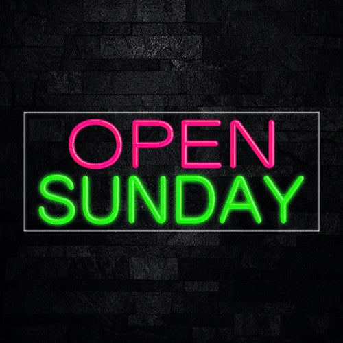 Open Sunday Flex-Led Sign