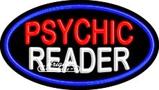 Psychic Reader Flashing Neon Sign