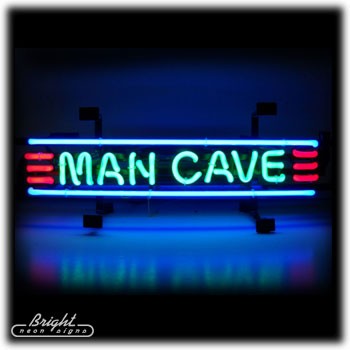 Man Cave Banner Neon Sign