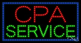 CPA Service LED Sign