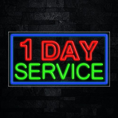 1 Day Service Flex-Led Sign