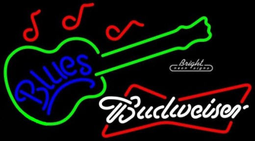 Budweiser Blues Neon Sign